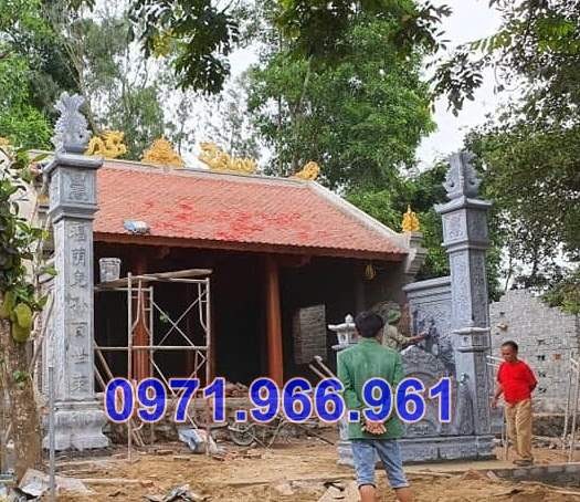 Mẫu cột đá đồng trụ nhà thờ đẹp bán tại phú thọ - cột đá hiên nhà từ đường-image-2