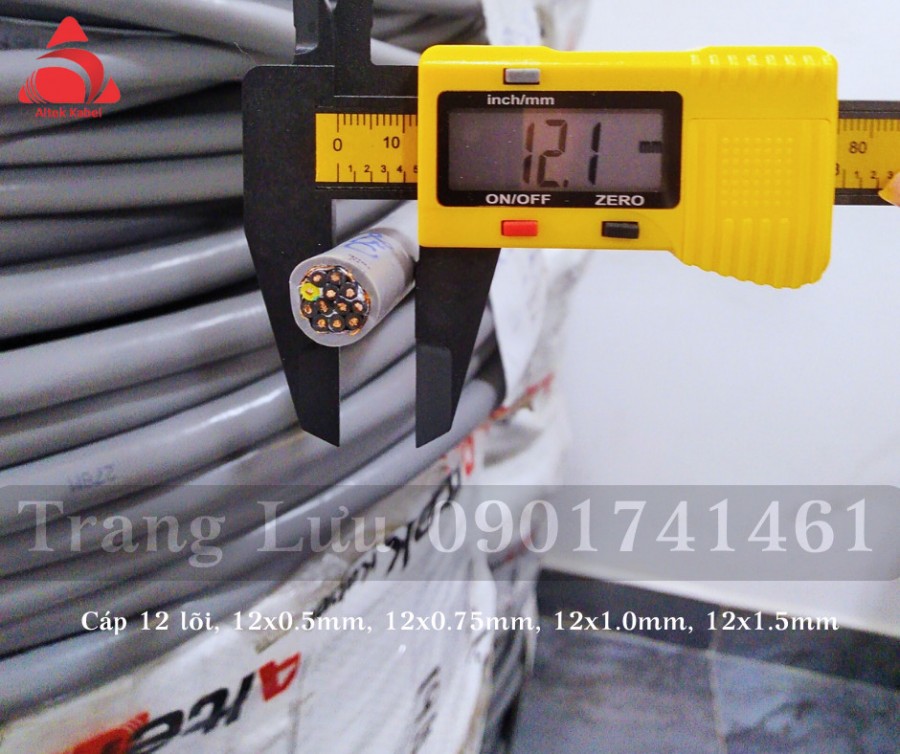 Cáp điều khiển 12 lõi, 12×0.5, 12×0.75, 12×1.0, 12×1.5, 12x2.5 Hồ Chí Minh, Đà N-image-2