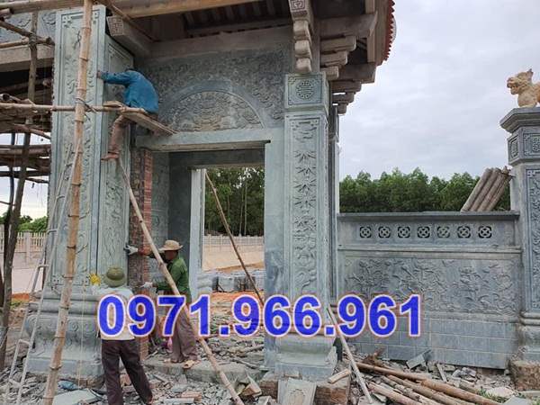 Mẫu cột đá đồng trụ nhà thờ đẹp bán tại phú thọ - cột đá hiên nhà từ đường-image-3