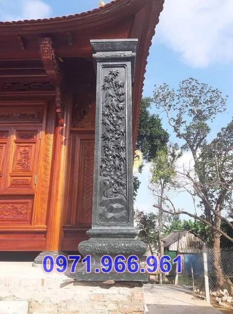 Mẫu cột đá đồng trụ nhà thờ đẹp bán tại phú thọ - cột đá hiên nhà từ đường-image-5