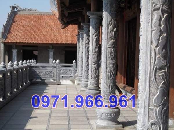 Mẫu cột đá đồng trụ nhà thờ đẹp bán tại đà nẵng - cột đá hiên nhà từ đường-image-2