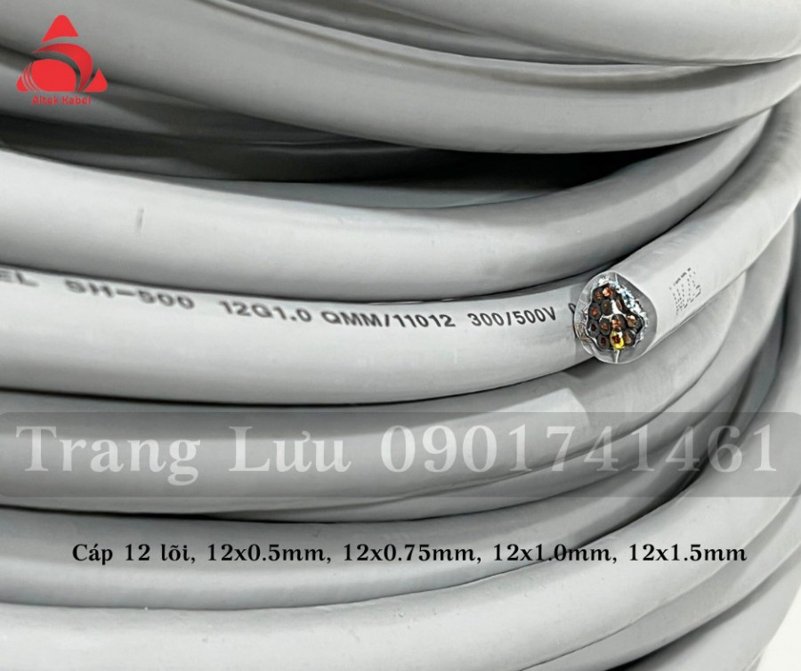 Cáp điều khiển 12 lõi, 12×0.5, 12×0.75, 12×1.0, 12×1.5, 12x2.5 Hồ Chí Minh, Đà N-image-3