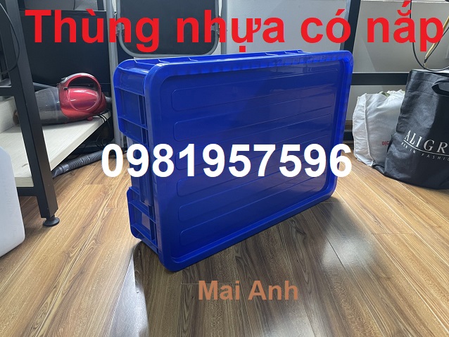 Thùng nhựa đặc có nắp, thùng nhựa công nghiệp có nắp, thùng nhựa có nắp-image-3