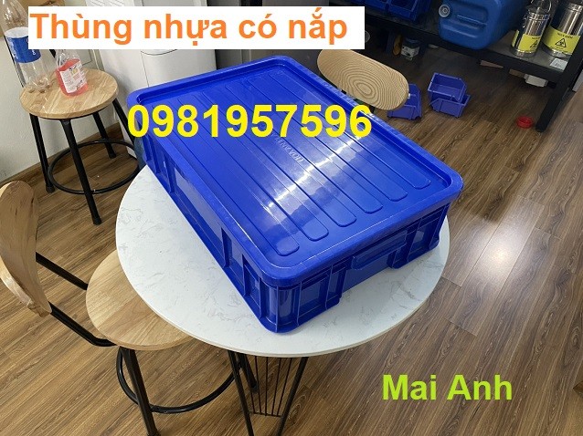 Thùng nhựa đặc có nắp, thùng nhựa công nghiệp có nắp, thùng nhựa có nắp-image-5