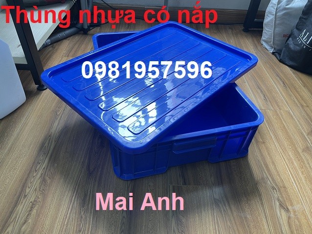 Thùng nhựa đặc có nắp, thùng nhựa công nghiệp có nắp, thùng nhựa có nắp-image-2