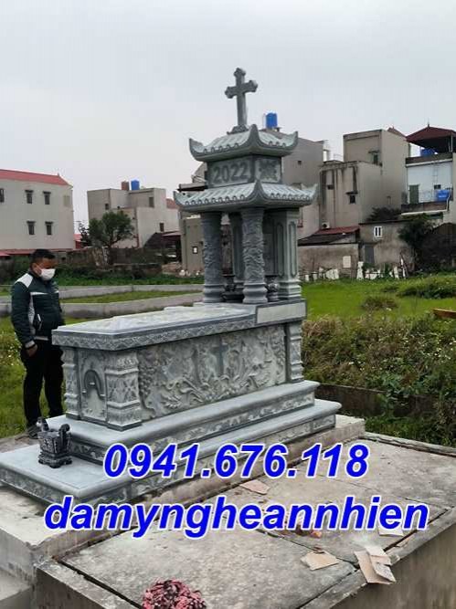 Hà Nam Mẫu mộ đá công giáo đơn giản đẹp bán tại Hà Nam - đạo thiên chúa-image-5