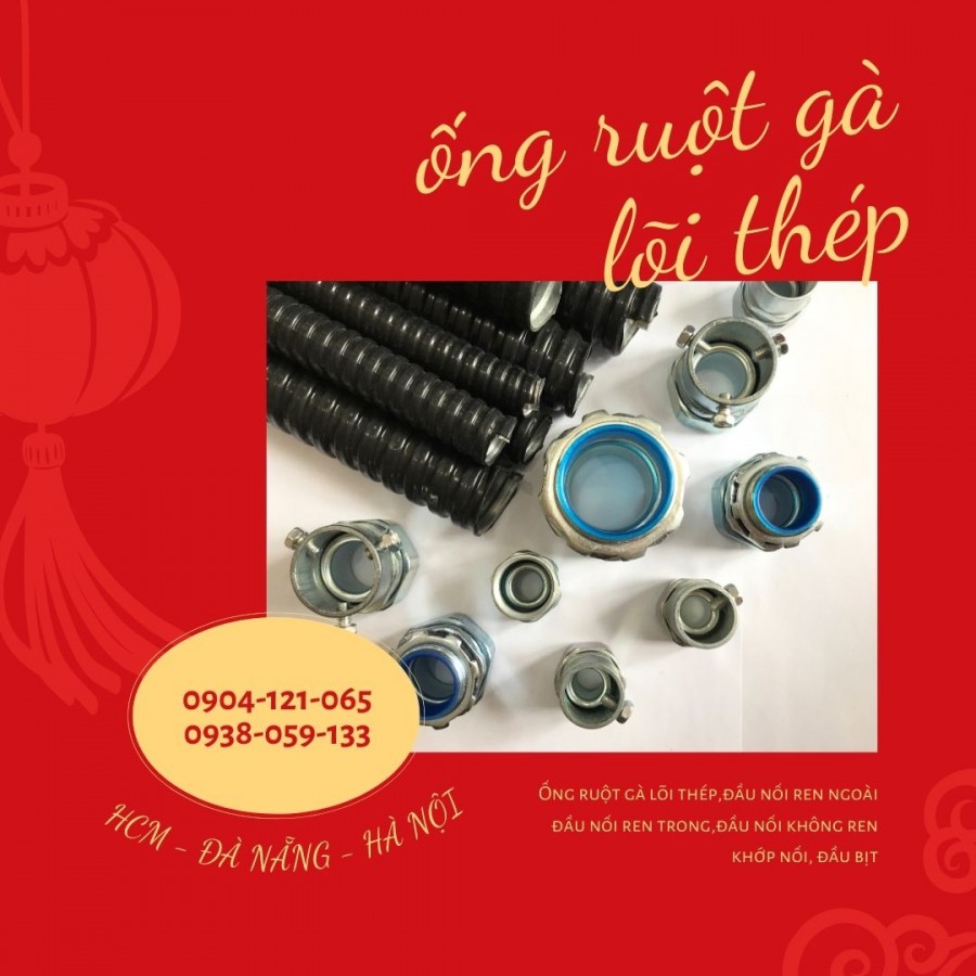 Ống ruột gà lõi thép bọc nhựa pvc luồn dây điện, chất liệu thép mạ kẽm-image-2