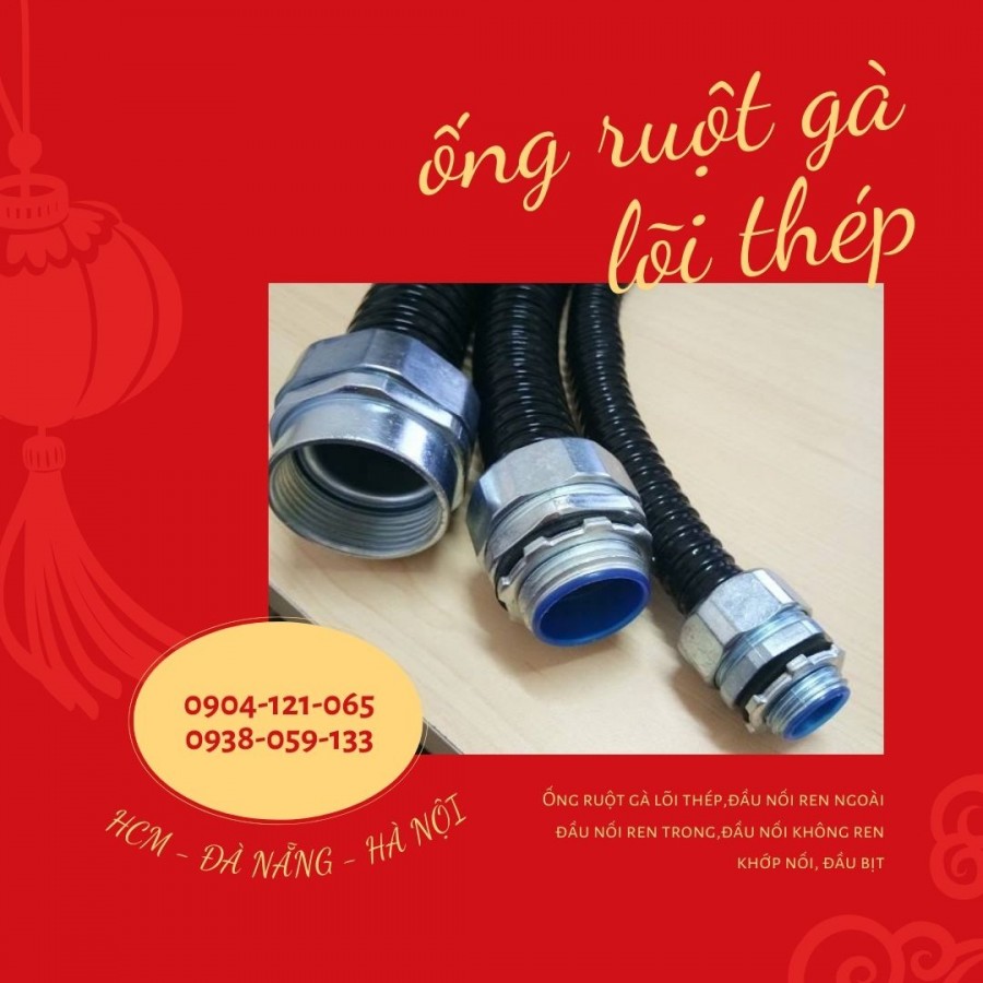 Ống ruột gà lõi thép bọc nhựa pvc luồn dây điện, chất liệu thép mạ kẽm-image-5