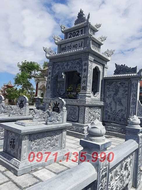 Nam Định Mẫu lăng mộ đá nguyên khối đẹp bán tại Nam Định - gia đình dòng họ gia-image-5