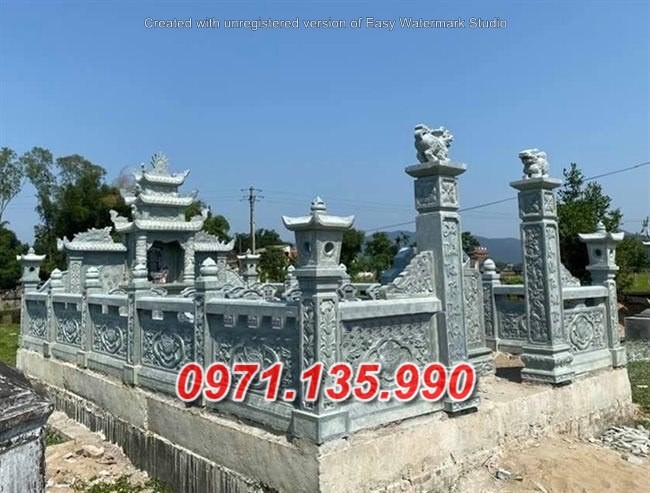 Hà Nam Mẫu lăng mộ đá đơn giản đẹp bán tại Hà Nam - gia đình dòng họ gia tộc-image-5