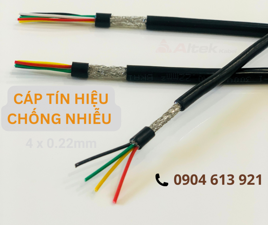 Cáp tín hiệu chống nhiễu 4x0.22/ 6x0.22/8x0.22mm-image-2