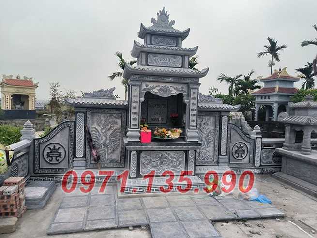 Nam Định Mẫu lăng mộ đá quây đẹp bán tại Nam Định - gia đình dòng họ gia tộc-image-3