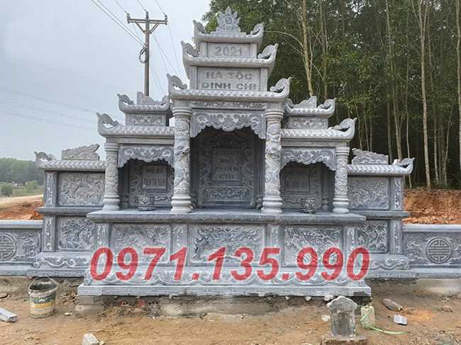 Nam Định Mẫu lăng mộ đá song thân đẹp bán tại Nam Định - gia đình dòng họ gia tộ-image-3