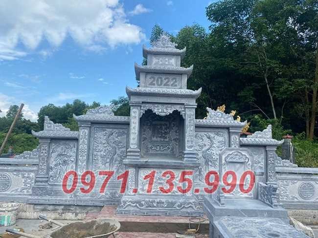 Nam Định Mẫu lăng mộ đá song thân đẹp bán tại Nam Định - gia đình dòng họ gia tộ-image-2
