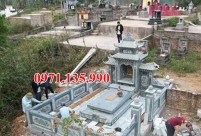 Hưng Yên Mẫu khuôn viên lăng mộ đá xanh rêu đẹp bán tại Hưng Yên - gia đình dòng