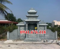 Nam Định Mẫu khuôn viên lăng mộ đá xanh rêu đẹp bán tại Nam Định - gia đình dòng