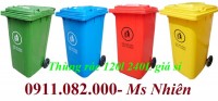 Vĩnh Long- nơi bán thùng rác giá rẻ- thùng rác y tế, thùng rác 120L 240L 660L- l