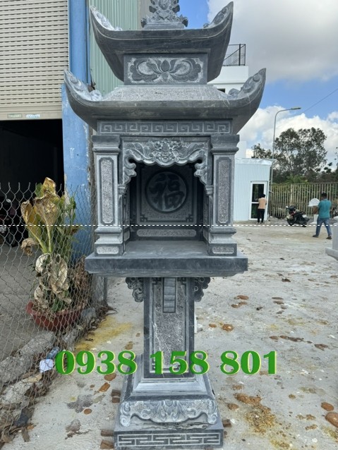 Sóc Trăng làm cây hương đá khu lăng mộ có mái che đẹp - bàn thờ thần linh, vong-image-2
