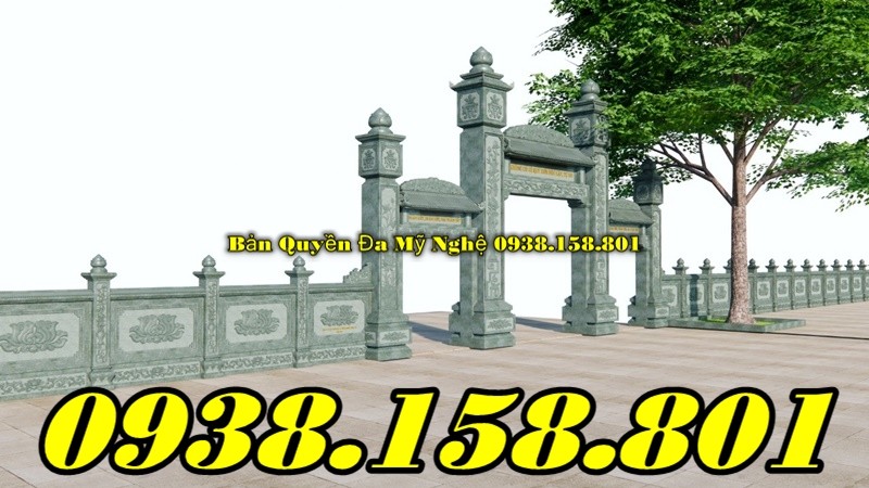 Hồ Chí Minh mẫu cổng nhà mồ gia tộc bằng đá - gia đình, dòng họ, ông bà , cha mẹ-image-5