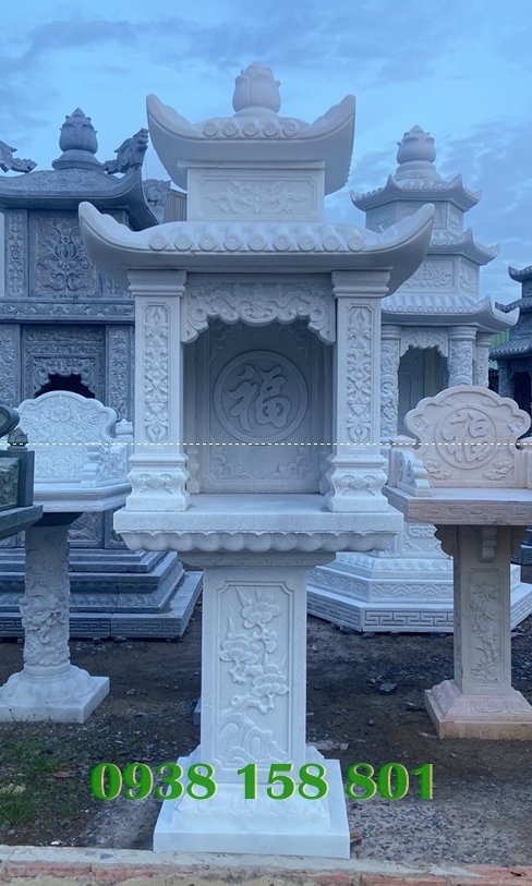 Vĩnh Long hình ảnh cây hương thờ lăng mộ bằng đá đẹp - am thờ, miếu thờ bằng đá-image-3