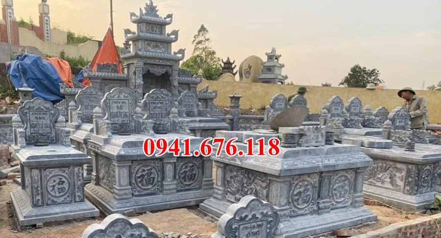 Lào Cai Mẫu lăng mộ đá quây đẹp bán tại Lào Cai - gia đình dòng họ gia tộc-image-3