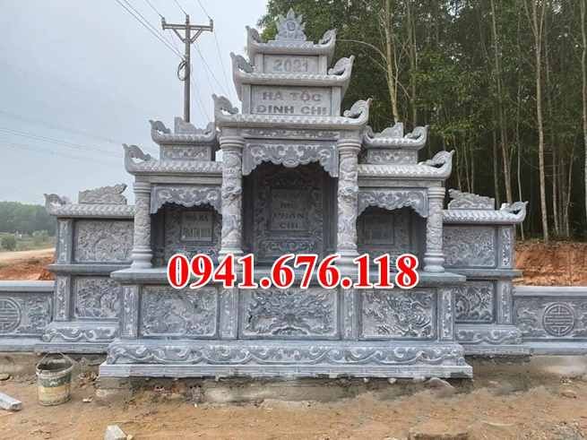 Lào Cai Mẫu lăng mộ đá quây đẹp bán tại Lào Cai - gia đình dòng họ gia tộc-image-2