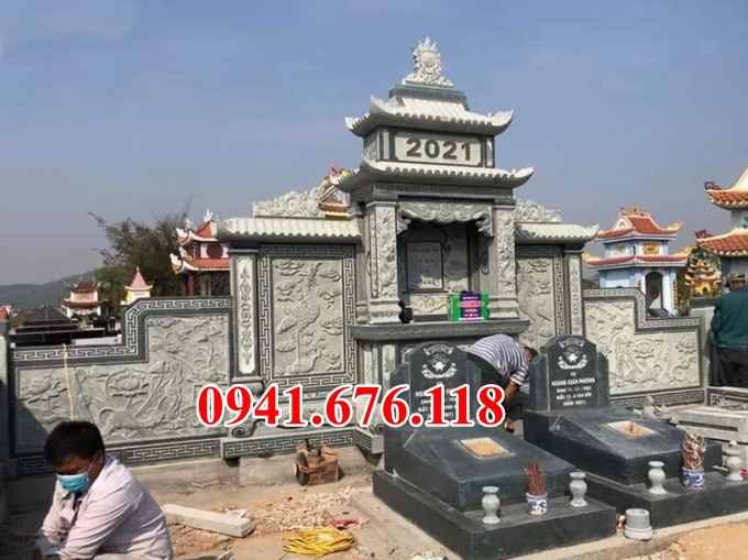 Lào Cai Mẫu lăng mộ đá nguyên khối đẹp bán tại Lào Cai - gia đình dòng họ gia tộ-image-5