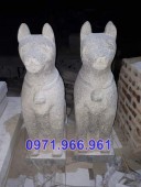 Mẫu tượng chó bằng đá đẹp bán tại đắk nông - 4557