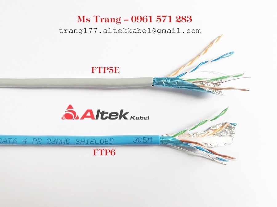 Dây cáp mạng chống nhiễu cat5e và cat6 hiệu Altek Kabel-image-2