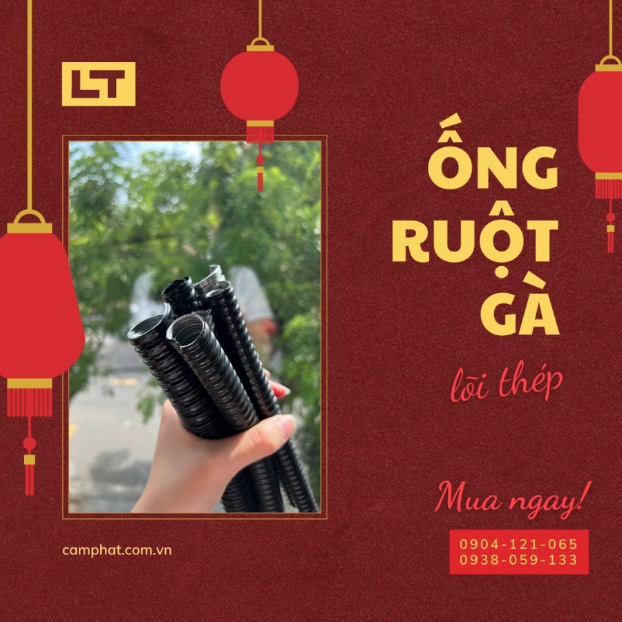 Ống ruột gà lõi thép / Ống kẽm đàn hồi bọc nhựa pvc-image-2