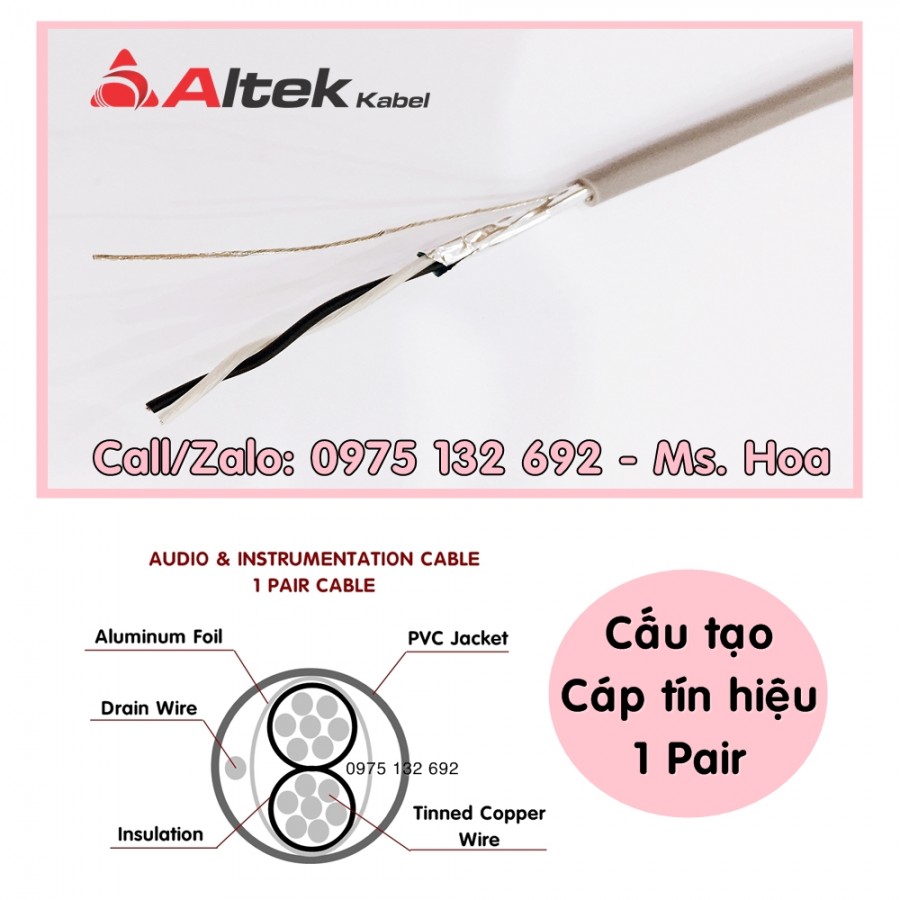 Cáp tín hiệu 1 pair, 2 pair, 3 pair, 4 pair vặn xoắn chống nhiễu-image-3
