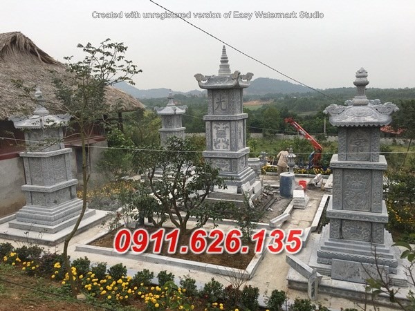 mẫu mộ đá đẹp bán cần thơ – mộ tháp phật giáo để tro cốt-image-5