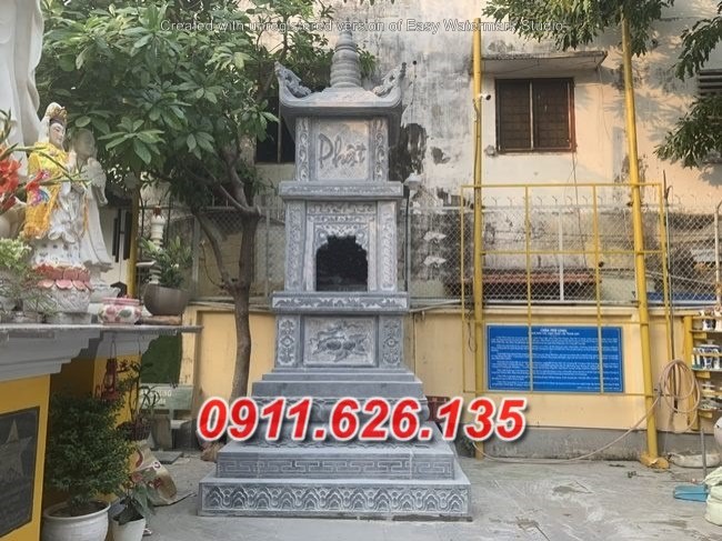 mẫu mộ đá đẹp bán long an – mộ tháp phật giáo để tro cốt-image-3