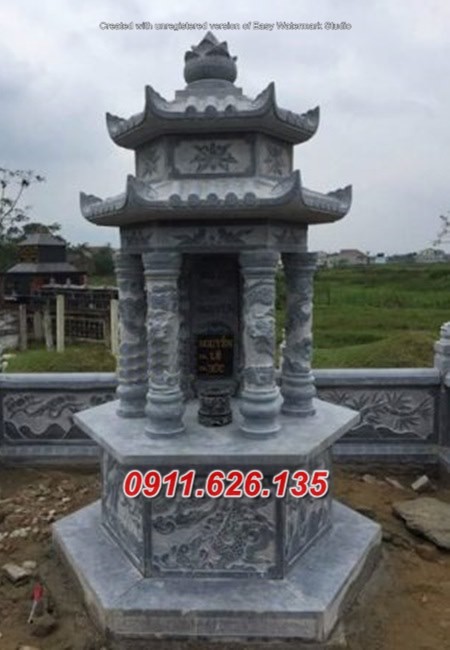 mẫu mộ đá đẹp bán long an – mộ tháp phật giáo để tro cốt-image-2