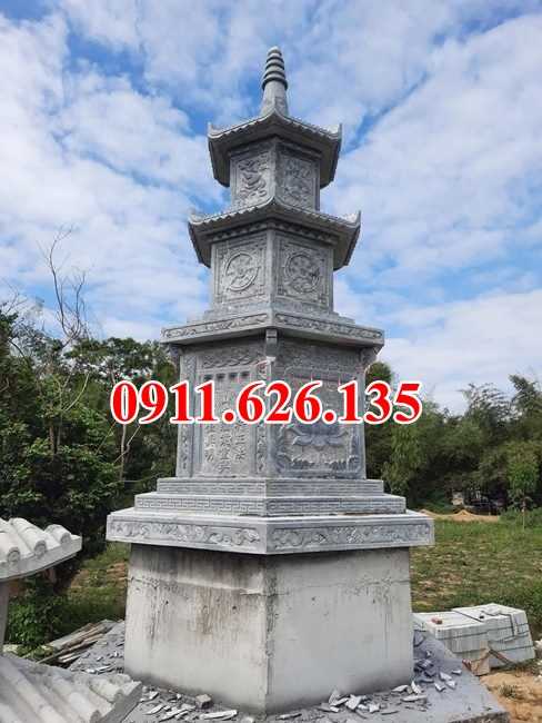 mẫu mộ đá đẹp bán cần thơ – mộ tháp phật giáo để tro cốt-image-3