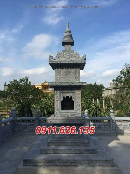 mẫu mộ đá đẹp bán đồng nai – 21 mộ tháp sư để tro cốt-image-5