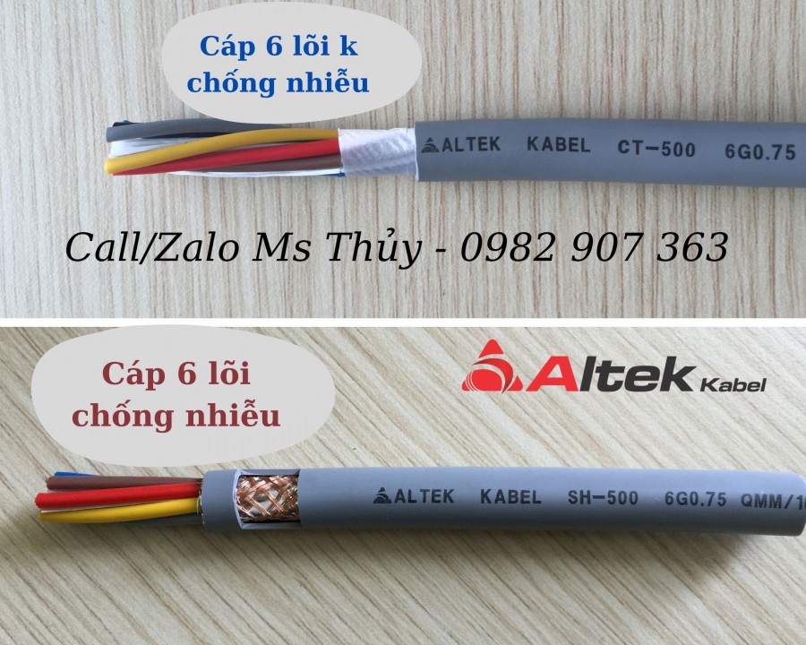 Cáp 6 lõi chống nhiễu vỏ PVC xám-image-5