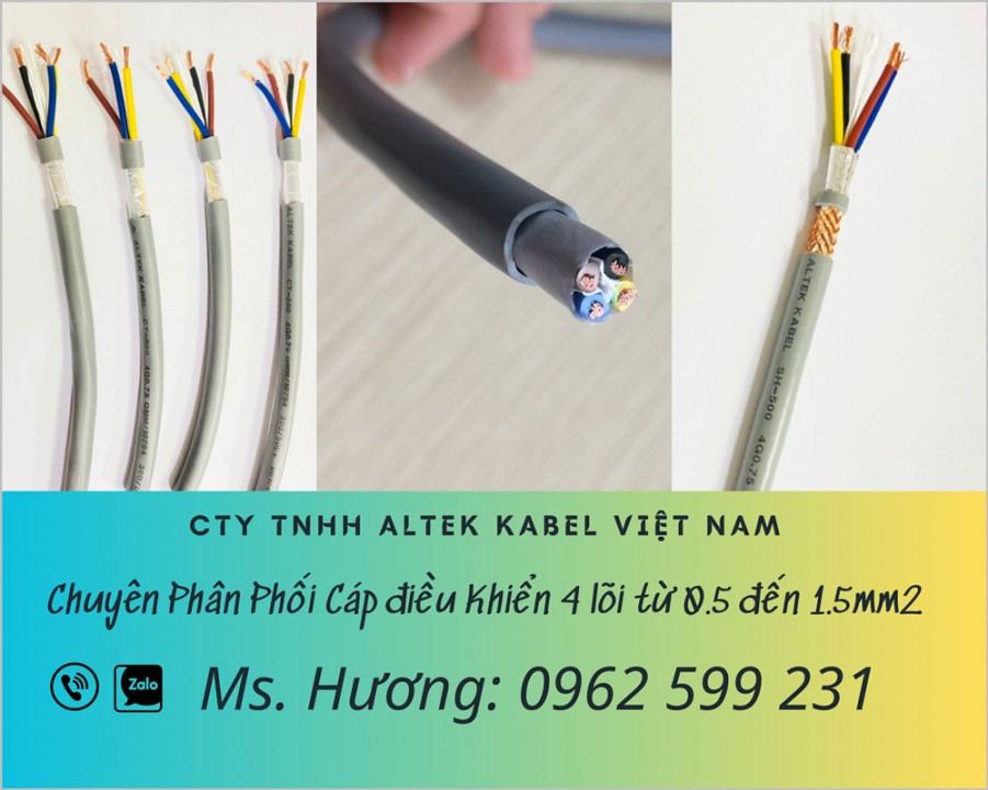 Cáp 4 lõi / Cáp điều khiển, Cáp tín hiệu giá sỉ-image-3