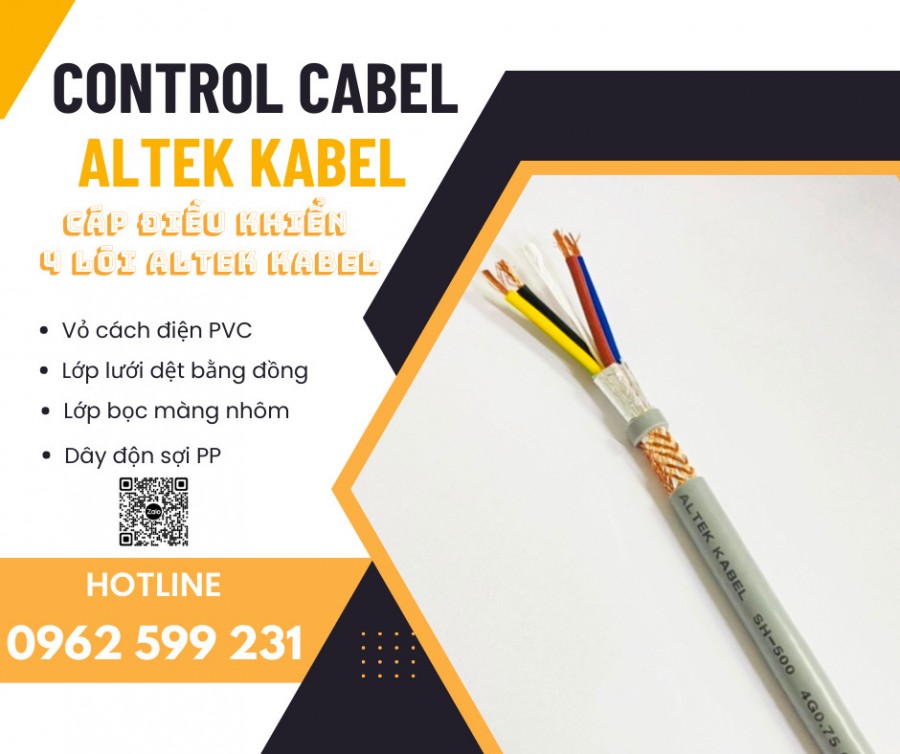 Cáp 4 lõi / Cáp điều khiển, Cáp tín hiệu giá sỉ-image-2
