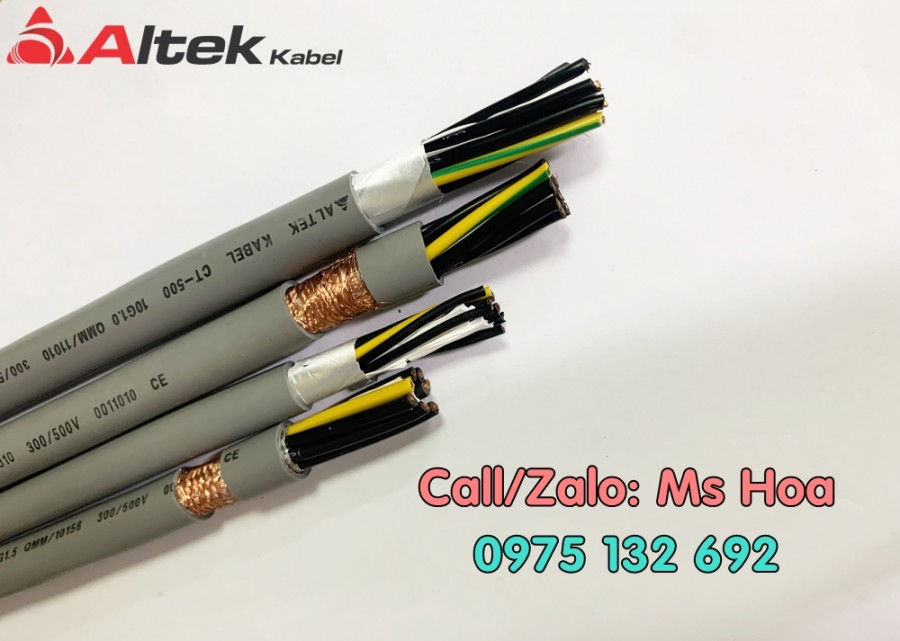 Cáp tín hiệu/Cáp điều khiển 10x0.5, 10x0.75, 10x1.0, 10x1.5mm2 hàng sẵn – Toàn-image-3