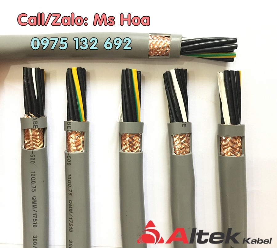Cáp tín hiệu/Cáp điều khiển 10x0.5, 10x0.75, 10x1.0, 10x1.5mm2 hàng sẵn – Toàn-image-5