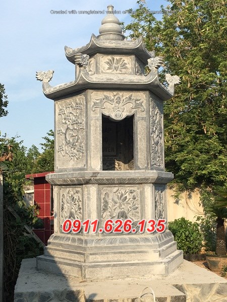 mẫu mộ đá đẹp bán TP hồ chí minh – mộ tháp phật giáo để tro cốt-image-3