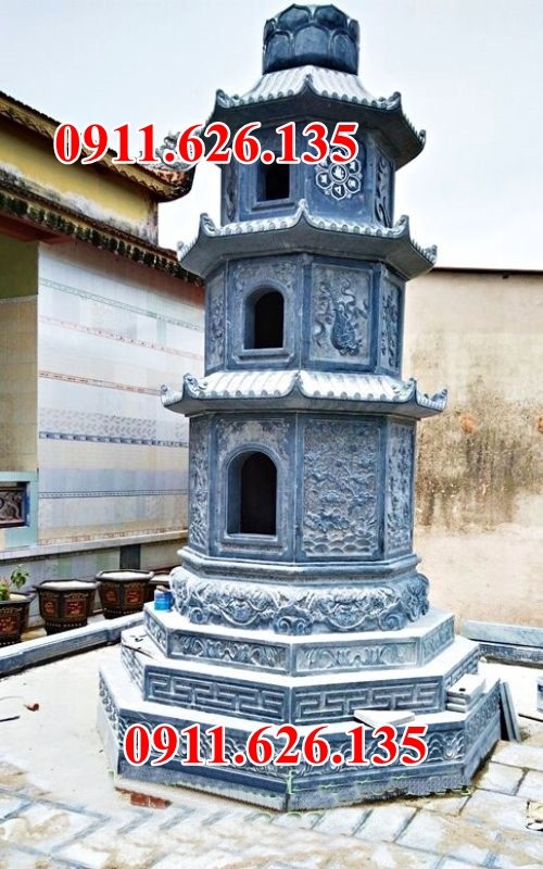 mẫu mộ đá đẹp bán bình dương – mộ tháp phật giáo để tro cốt-image-2