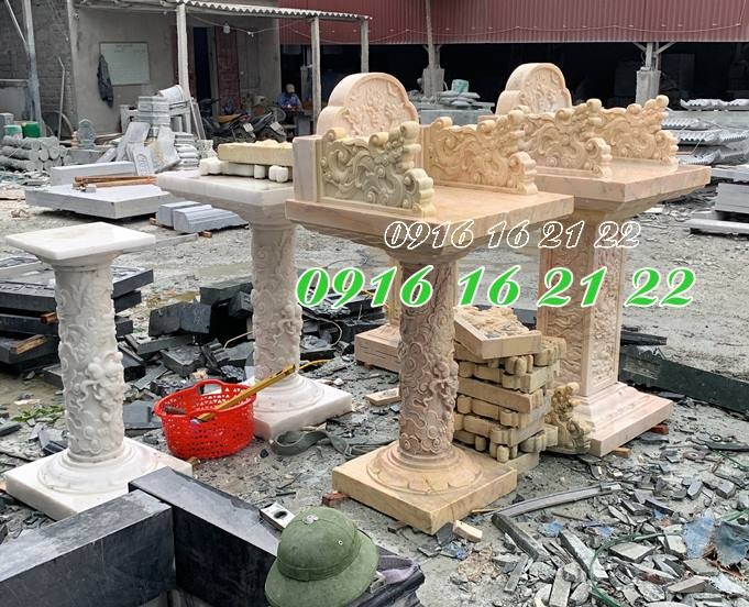 Chia sẻ 18 mẫu bàn thờ thiên bằng đá vàng năm 2024-image-2, Đá Mỹ Nghệ Phạm Thu