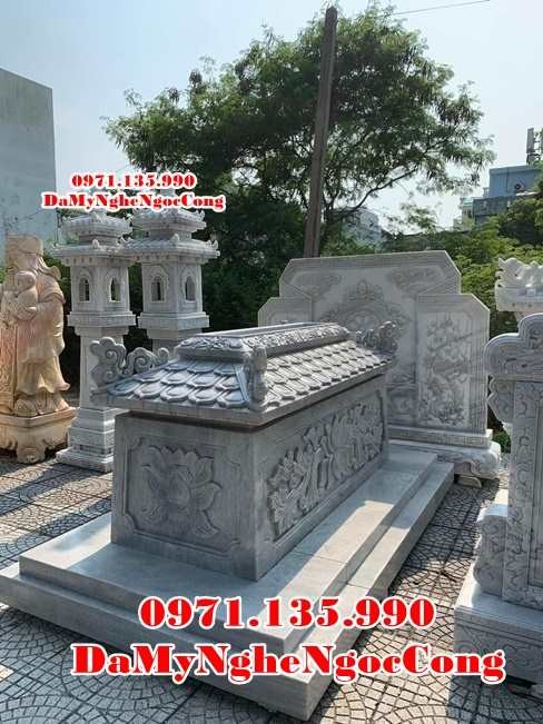 Long An Bán mẫu mộ đá để tro cốt tam cấp đẹp tại Long An - để hũ tro cốt-image-5