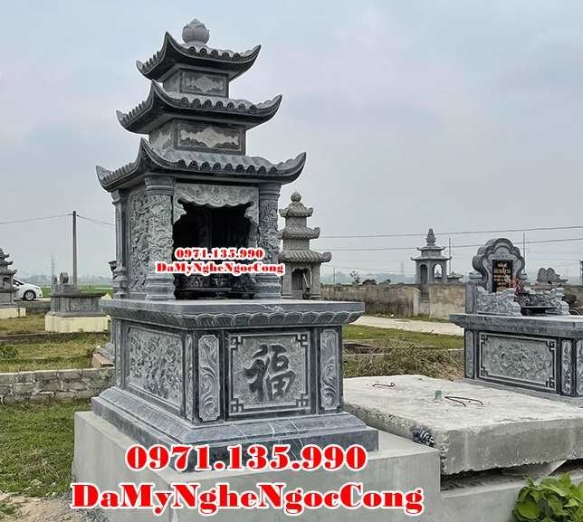 Vĩnh Long Bán mẫu mộ đá thờ tro cốt phu thê đẹp bán tại Vĩnh Long - giữ cốt-image-2