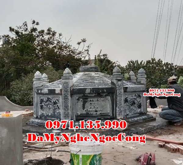 Long An Bán mẫu mộ đá thờ tro cốt song thân đẹp tại Long An - giữ cốt-image-3