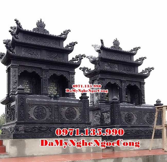 Long An Bán mẫu mộ đá thờ tro cốt song thân đẹp tại Long An - giữ cốt-image-2