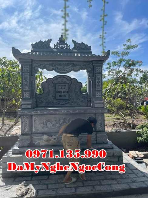 Long An Bán mẫu mộ đá để tro cốt tam cấp đẹp tại Long An - để hũ tro cốt-image-3