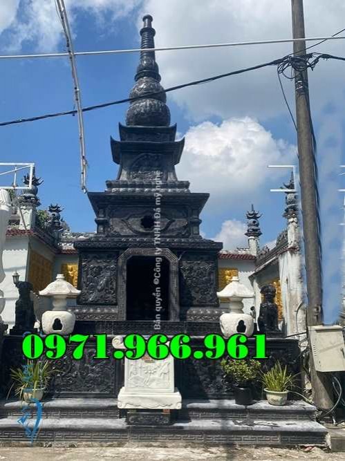 406 – mẫu mộ tháp đá đẹp bán long an - tro cốt phật giáo-image-3